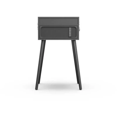 Image de Platine Vinyle sur pieds RYGHT ALTO Noir Enceinte bluetooth intégrée