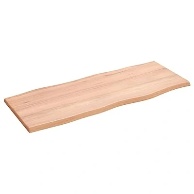 Image de vidaXL Dessus de Table, Remplacement du Plateau Table avec Bord Vif, Tableau Bricolage, Bois Chêne Massif Traité Bordure Assortie