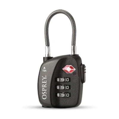 Image de Osprey TSA 3 Dial Cable Lock Black Outil de snowboard