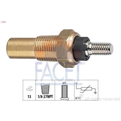 Image de FACET 7.3082 Sonde De Température Liquide Refroidissement Made in Italy OE Equivalent FORD: FIESTA 4, 3