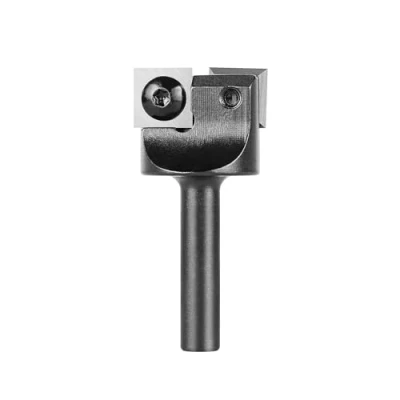 Image de SpeTool Fraise à Surfacer 8 mm Diamètre de Tige 26 Coupe avec 2 Inserts Coupeur Bois Defonceuse a Fraiseuse CNC Rabotage Défonceuse