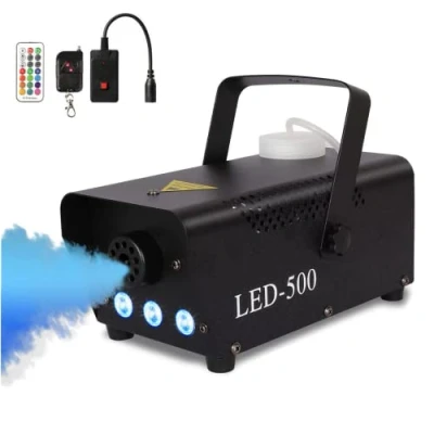 Image de Mini Machine a Fumée 500 W, Fumee DJ avec Télécommande Sans Fil pour Halloween, Fête, Mariage, Effet Scène