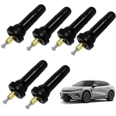 Image de Funworth 6 pièces Valve TPMS/RDKS Pour Pneus Capteur, Universel Capteur de Pression des Tiges Pneu Système Surveillance la Schrader Inserts Tige