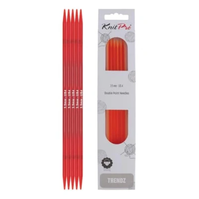 Image de KnitPro KP51001 Aiguilles Double Pointes Bois Multicolore 15 cm x 3,50 mm