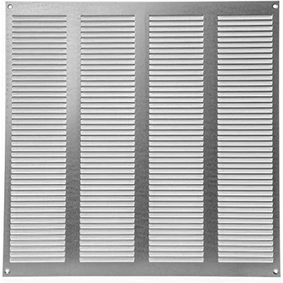 Image de Grille d&#039;aération pour noire de 40 cm x Couverture intérieure et extérieure Applications chauffage, refroidissement ventilation. (400 400 mm, galvanisé)