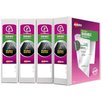 Image de Avery Durable View Classeur 4 pièces 2&quot; blanc