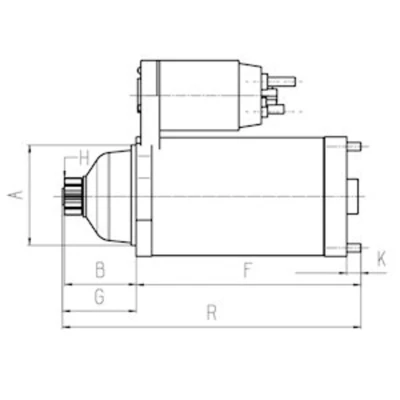 Image de HC Cargo F032116122 Démarreur 12V 2,0kW 12 79,0mm VOLKSWAGEN: Transporter 6 Bus, 6, Multivan SEAT: Leon III 3/5 portes, ST