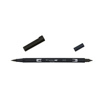 Image de Tombow ABT N15 1P Feutre pinceau à deux pointes Noir