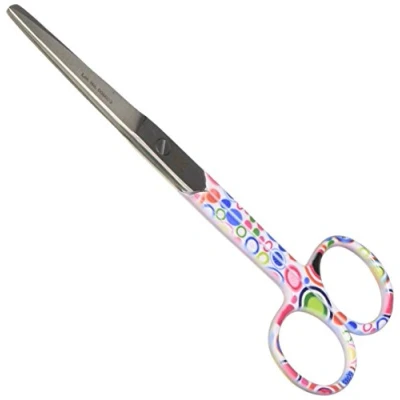 Image de GiMa 20531 Ciseaux Rette Embouts Alterne, Fantaisie Léopard, 14 cm