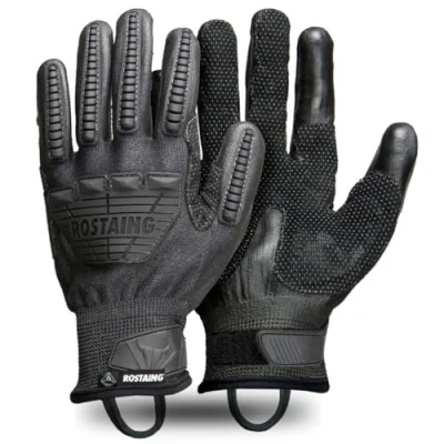 Image de ROSTAING Gants Tactiques OPSB+ Paire de d&#039;Intervention Renforcée Idéal pour les Activités d&#039;Airsoft, Paintball et Chasse Compatibles Ecrans Tactiles Anti Coupure Protection des Chocs