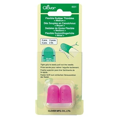 Image de Clover Rubber Thimbles Cosses Flexibles en Caoutchouc, Moyennes, 2 pièces, Autre, 16 mm