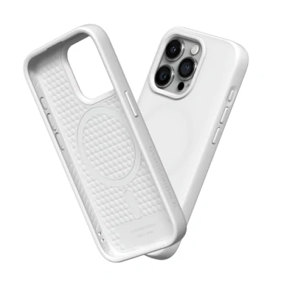 Image de RhinoShield Coque Compatible avec [iPhone 15 Pro Max] SolidSuit Magsafe Fine Technologie d&#039;absorption des Chocs et Finition Premium Mate Blanc