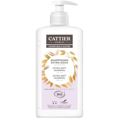 Image de Cattier Shampooing Extra Doux Lait d&#039;Avoine Usage Quotidien 1L