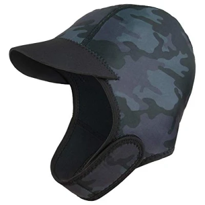 Image de Oikabio 2MM Bonnet de Surf en Néoprène Casquette Baignoire Sangle Mignon Plongée à Séchage Réglable pour Nager et