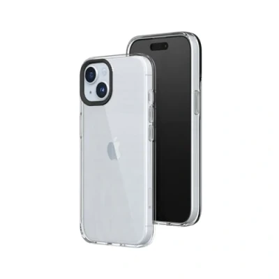 Image de RhinoShield Clear Compatible avec iPhone 15 Plus Résiste au jaunissement, Haute Transparence, Coque de Protection Personnalisable Noir Neuf