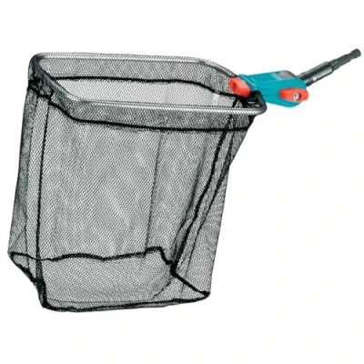 Image de Gardena combisystem Pond Nettoyant Vario 2: Kescher incl. Net de maille grossière et fin, accessoires jardin idéal pour un nettoyage facile l&#039;étang (3230 20)