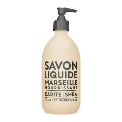 Image de La Compagnie de Provence Savon Liquide Marseille Nourrissant 495ml Parfum Karité Flacon en Verre Pour Corps et Mains Made in France