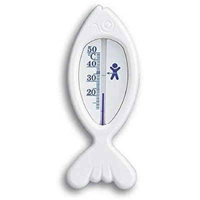 Image de TFA Dostmann Thermomètre de bain analogique pour bébés, 14.3017.02, convient aux enfants/personnes âgées, surveille la température l&#039;eau du bain, également les piscines/bains à remous, blanc