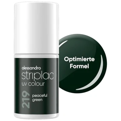 Image de alessandro Striplac UV Colour Vernis à ongles, Taille: 6.5 ml, Peaceful green