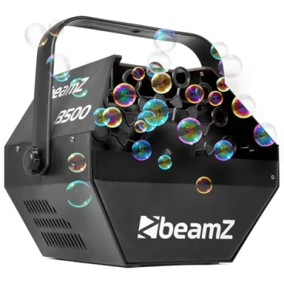 Image de Beamz B500 Machine à Bulles Enfant/Mariage, Grande Roue 20 Rotations par Minute, Ventilateur Puissant, Consommation 40 Watts, Étrier de Fixation, Idéal en Intérieur comme Extérieur