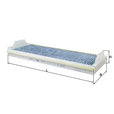 Image de MAHLE ORIGINAL LAK 154 Filtre d&#039;habitacle à charbon actif 473,9 188 70,0 MAN: TGA, TGS, TGL
