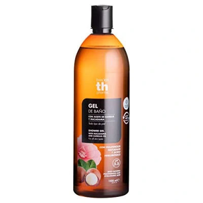 Image de Thader TH Pharma Gel de bain a &#039;lhuile Camellia et Macadamia Polyphénols, 1000 ml