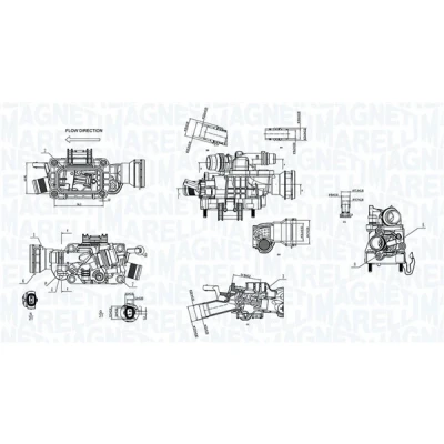 Image de MAGNETI MARELLI 352317005080 Thermostat d&#039;eau 92 PEUGEOT: 208 I 3/5 portes, 308 II Expert III Van, CITROËN: C4 Cactus, Jumpy MPV