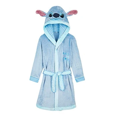 Image de Disney Robe de Chambre Enfant Tigrou, Peignoir En Polaire Douce, Idée Cadeau Original Pour Garçon ou Fille 18 Mois à 14 Ans Avec Capuche Tigre (Bleu, 11 12 ans)