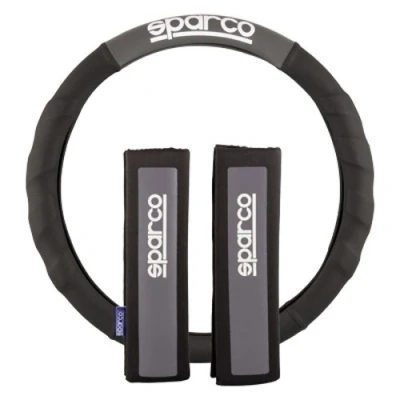 Image de SPARCO SPC1111KGR Housse de volant noir/gris 38.5cm Polyester