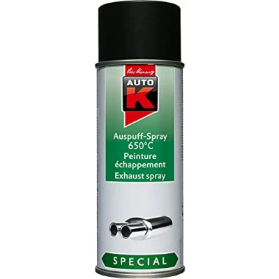 Image de Spray pour Echappement Auto K Bombe Aérosol de Peinture Résistante à la Chaleur Spéciale Noir 400 ml Ref. 233099