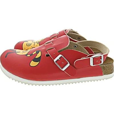 Image de Birkenstock Classic Kay, Sabots Femme, Rouge (Cat Red Background), 41 EU