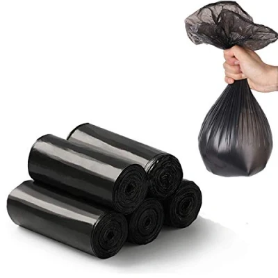 Image de Lot de 100 sacs poubelle bio 30 l, résistants à la déchirure, % compostables et biodégradables, pour déchets en amidon maïs avec certification EN13432