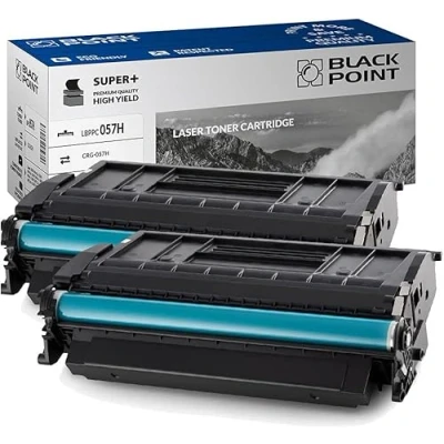 Image de BLACK POINT Lot de 2 Cartouches Toner pour HP CRG 057H avec Puce Noir Canon: i SENSYS MF443dw MF445dw MF446x MF449x LBP223dw LBP226dw LBP228x