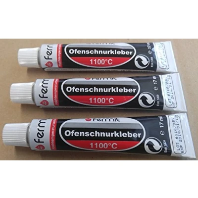 Image de Colle pour vitrage à haute température 1100 C Fermit 1 5 tubes 17 ml (3 ml)