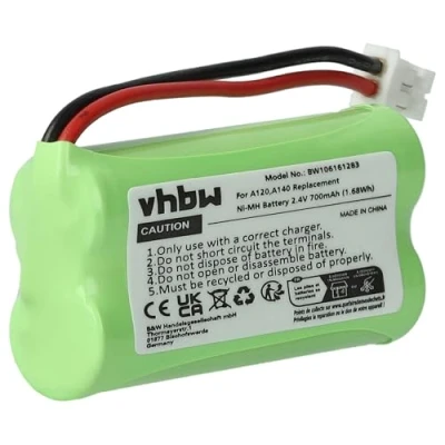 Image de vhbw Batteries Tél. Fixes (700mAh, 2.4V, NiMH) Compatible avec Siemens Gigaset A24, A240, A240 Duo comme V30145 K1310 X359, X383