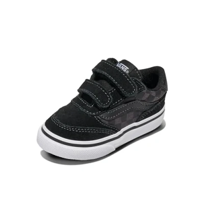 Image de Vans Brooklyn Ls V Basket, Checkerboard Black/Asphalt, 17 EU