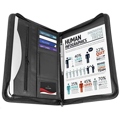 Image de Cocoarm Conférencier A4 en cuir synthétique Porte documents