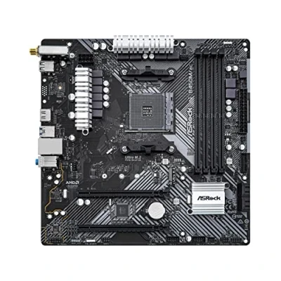 Image de ASRock B450M/AC R2.0 AM4 Carte mère AMD Promontory B450 SATA 6 Go/s Micro ATX