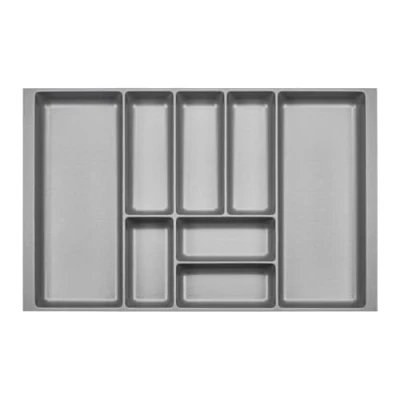 Image de ORGA BOX 2 Range couverts Profondeur : 461 x Largeur 709 mm gris argenté avec structure Canvas pour tiroir Nobilia/Noblessa de 80 jusqu&#039;à 07/2012