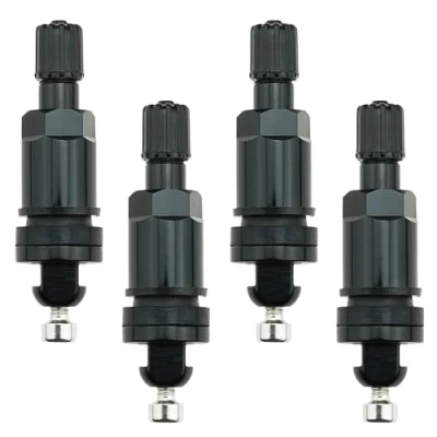Image de RDKS 21 Lot de 4 valves rechange TPMS avec capteur pression des pneus pour TESLA 3 S X Y (noir)