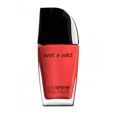 Image de wet n Wild Shine Nail Color Application facile &amp; rapide Fini brillant Teinte Heatwave 100% Cruelty Free
