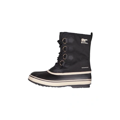 Image de Sorel Homme 1964 Pac Nylon Waterproof Bottes de Neige imperméables, Black/Ancient Fossil, 47 EU