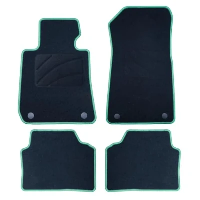 Image de OCC DESIGN Tapis sur Mesure E90 Série 3 Berline (2005 2011) 5 pièces avec liseré Vert