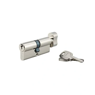 Image de Thirard Cylindre de Serrure ure à bouton Standard 30X40 nicklé 3CL
