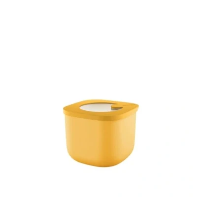Image de Guzzini Kitchen Active Design, STORE&amp;MORE BIO, Récipients hermétiques hauts pour réfrigérateur/congélateur/four à micro ondes (S) Jaune Mangue, 12,2 x h9,8 cm 750cc 170722236