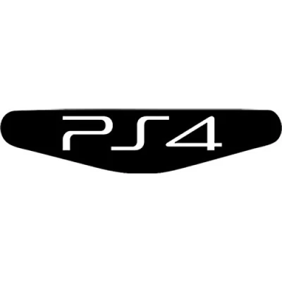 Image de Autocollant pour barre lumineuse de manette PlayStation PS4 Motif au choix (schwarz) noir