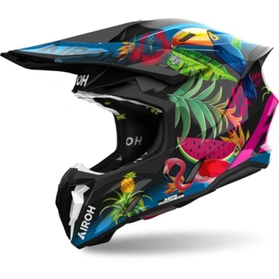 Image de AIROH TWIST 3 AMAZONIA GLOSS S