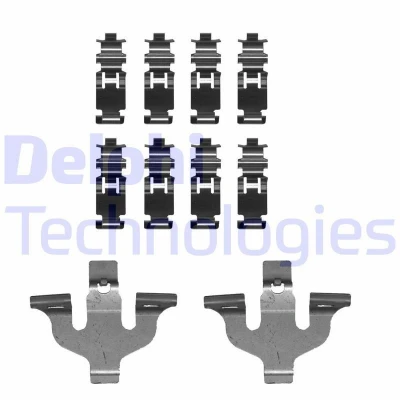 Image de DELPHI LX0724 Kit d&#039;accessoires, plaquette de frein à disque AUDI: Q7