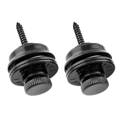 Image de Musiclily Pro Heavy Duty Strap Locks Attache Courroie Système à Blocage pour Guitare électrique Fender Strat/Tele ou Basse, Noir (Set de 2)