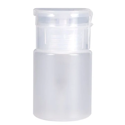 Image de Bouteille de Distributeur d&#039;ongles, Pompe nettoyant Plastique Vide pour dissolvant Vernis à Ongles Liquide Transparente 60ML(Blanc)
